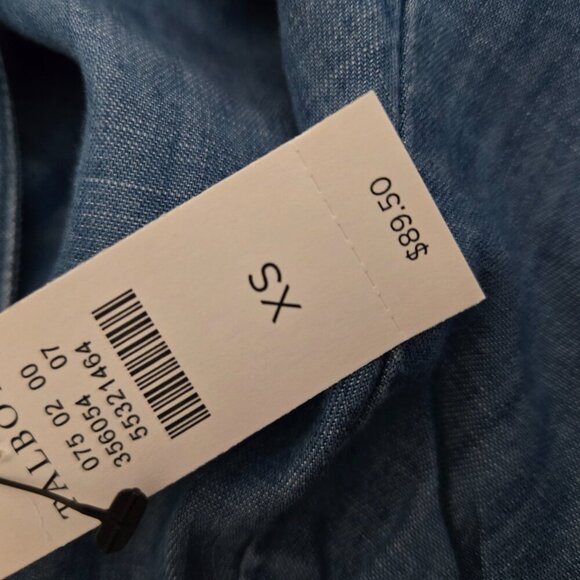 Talbots Chambray Button-Front Blouse – XS – NWT - Picture 8 of 8